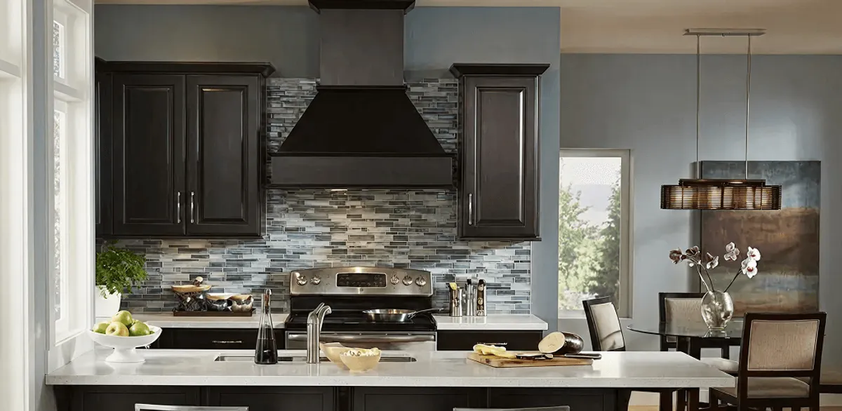 Kitchen cabinet painting and refinishing in a modern kitchen in Denver, CO